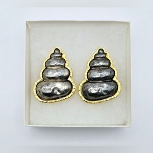 Vintage Édouard Rambaud Paris Sculptural Clip-On Earrings – French Designer